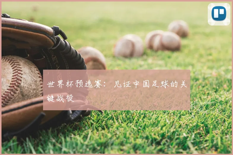 世界杯预选赛：见证中国足球的关键战役