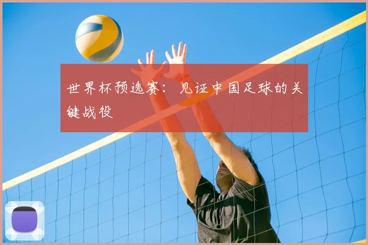 世界杯预选赛：见证中国足球的关键战役